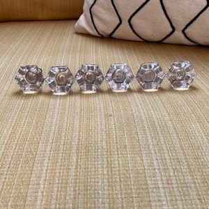 Set of 6 Acrylic Cabinet Pulls